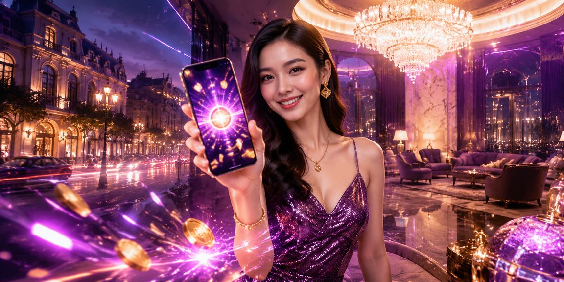 Người chơi đăng nhập fz55 trên mobile tại Hà Nội ban đêm