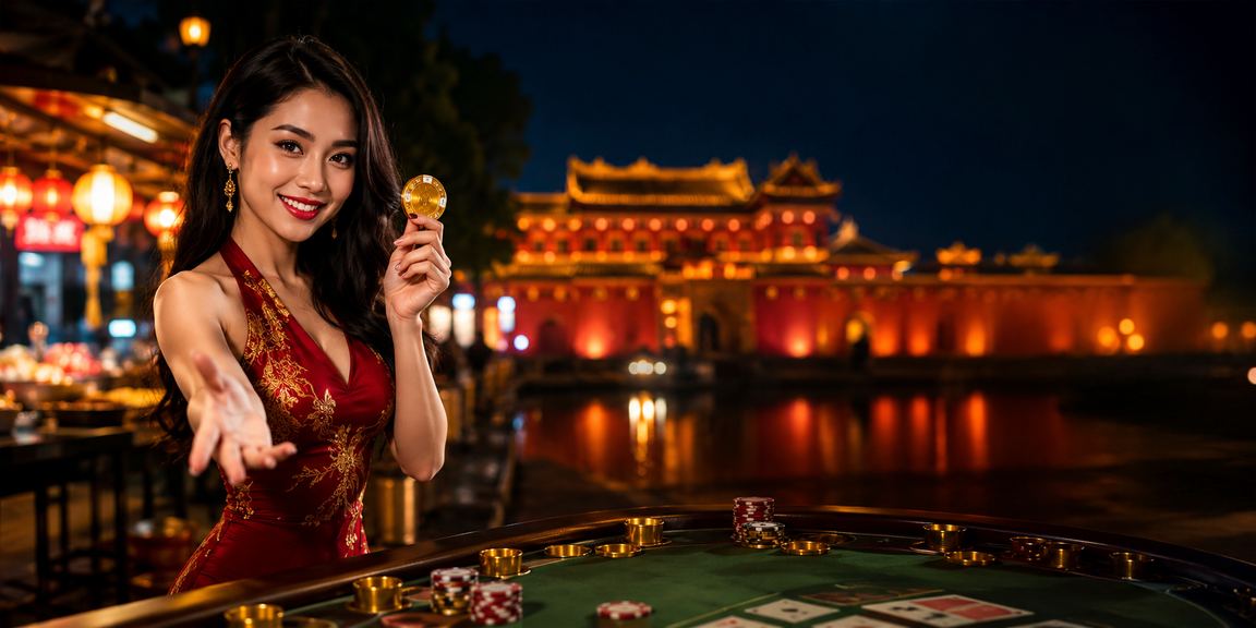 Không khí chợ đêm Huế sôi động, người dùng tra cứu xổ số Miền Trung trên điện thoại